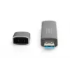 Hub leitor de cartões combo DIGITUS (USB-C+USB 3.0) 1x SD, 1x MicroSD, 1x USB 3.0, cinzento
