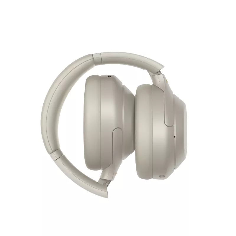 Headset Sony WH-1000XM4 com fios e sem fios, arco de cabeça, chamadas/música, USB Type-C, Bluetooth, prateado
