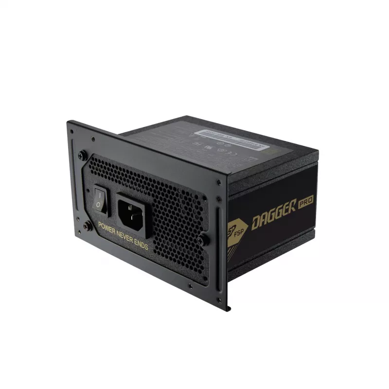 Fonte de alimentação FSP DAGGER PRO 650W SFX SFX3.3 preta, 650 W, 100 - 240 V, 50 - 60 Hz, 10 A, 5 A, 120 W