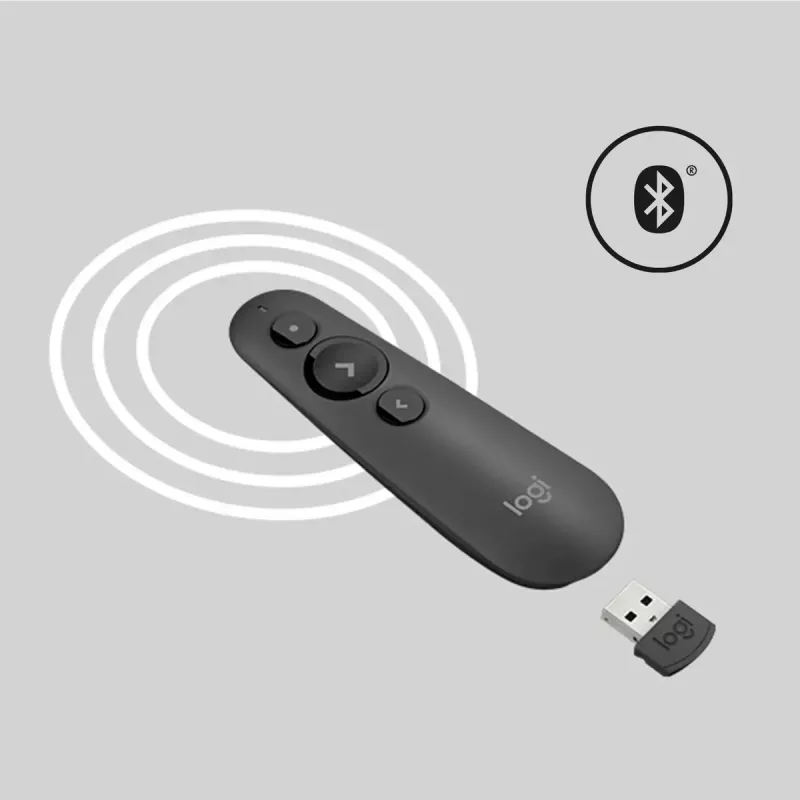 Comando de apresentação laser LOGITECH R500s graphite