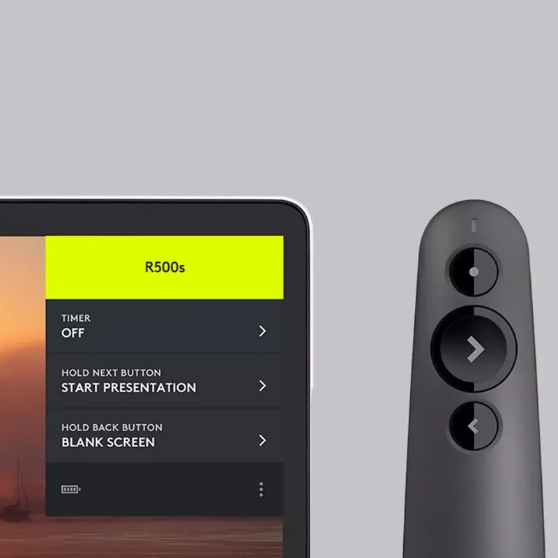 Comando de apresentação laser LOGITECH R500s graphite