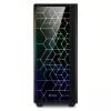 Caixa de PC Sharkoon RGB LIT 100 Midi Tower preta