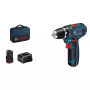 Parafusadeira a bateria Bosch 12 V Li-Ion 1300 RPM preta, azul, vermelha