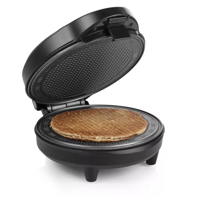 Máquina de waffles Tristar WF-1170, forma de waffle redonda, 700 W, 220–240 V, 1,35 kg, preta