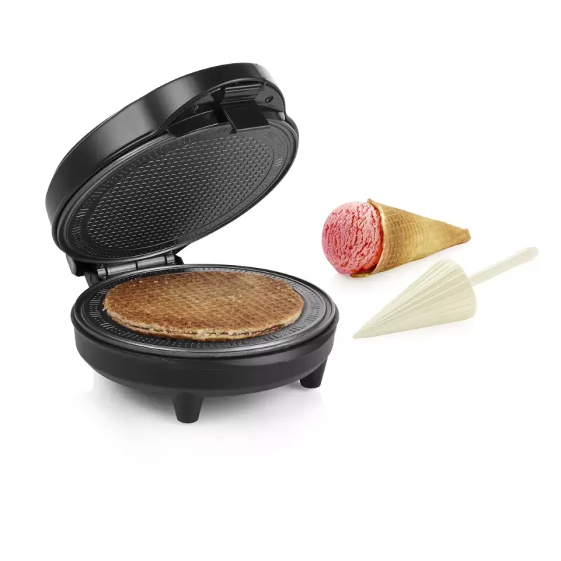 Máquina de waffles Tristar WF-1170, forma de waffle redonda, 700 W, 220–240 V, 1,35 kg, preta