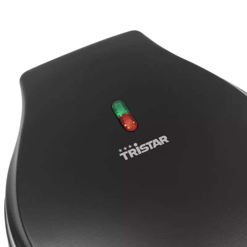 Máquina de waffles Tristar WF-1170, forma de waffle redonda, 700 W, 220–240 V, 1,35 kg, preta