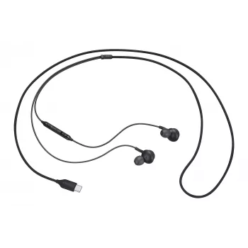 Auscultadores USB-C Samsung EO-IC100 com microfone, pretos