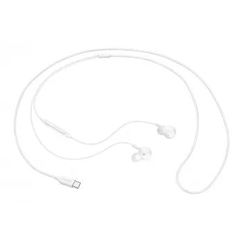 Auscultadores intra-auriculares com fios Samsung EO-IC100, binaural, conector USB Type-C, impedância 32 Ω, 20–20000 Hz, brancos
