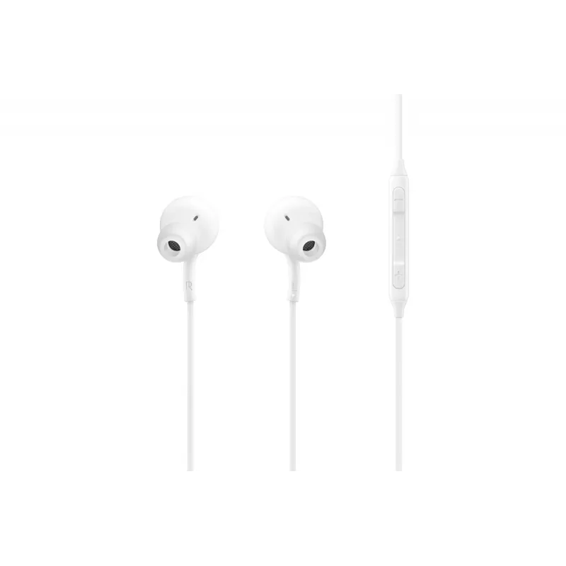 Auscultadores intra-auriculares com fios Samsung EO-IC100, binaural, conector USB Type-C, impedância 32 Ω, 20–20000 Hz, brancos