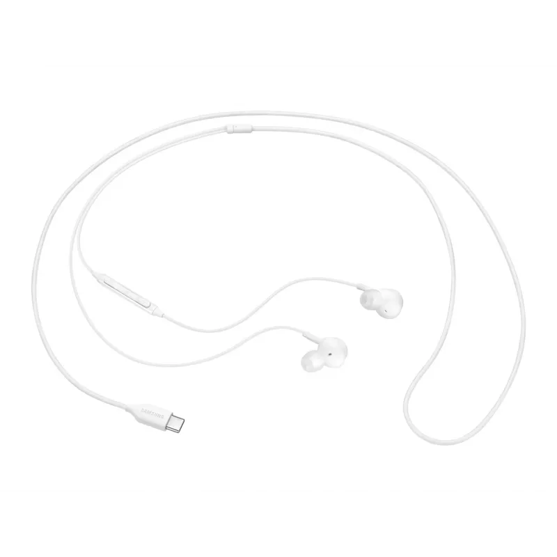 Auscultadores intra-auriculares com fios Samsung EO-IC100, binaural, conector USB Type-C, impedância 32 Ω, 20–20000 Hz, brancos