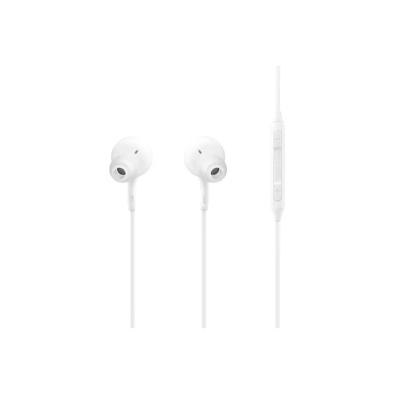 Auscultadores intra-auriculares com fios Samsung EO-IC100, binaural, conector USB Type-C, impedância 32 Ω, 20–20000 Hz, brancos