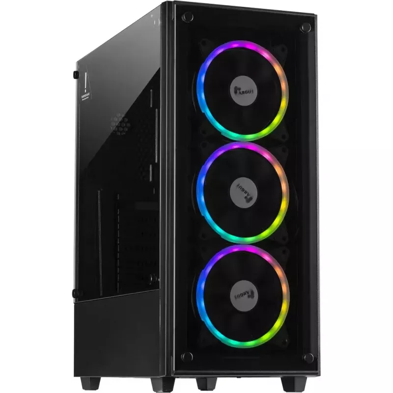 Caixa de PC Inter-Tech C-303 Mirror Full Tower preta