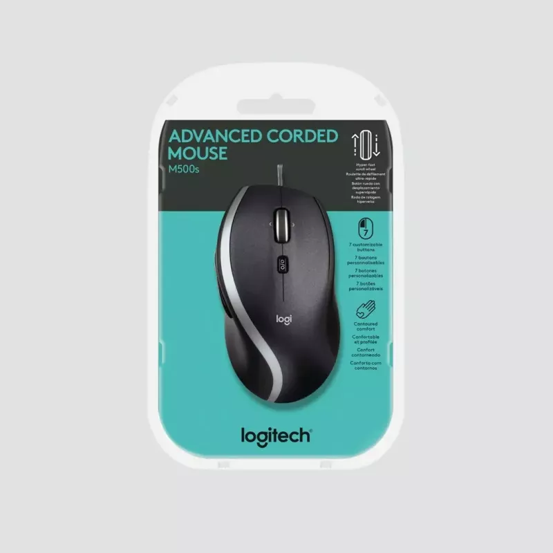 Rato com fio LOGITECH Advanced M500s USB preto