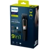 Aparador Multigroomer Philips MULTIGROOM Series 3000 9-in-1 MG3740/15 — bateria NiMH, 60 min. de autonomia, lâminas de aço inoxidável, 9 pentes de encaixe, preto