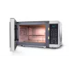 Micro-ondas Sharp YC-MG02E-S preto, aço micro-ondas combinado de bancada 20 l 800 W