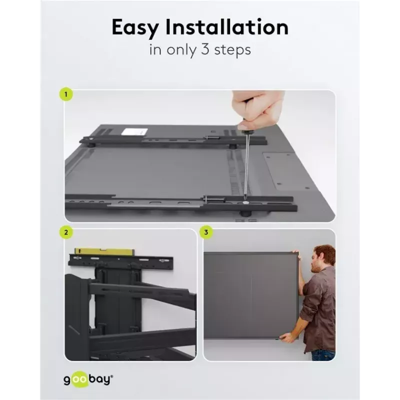 Suporte de parede para TV Goobay Basic FULLMOTION M 35 kg 32-55 polegadas