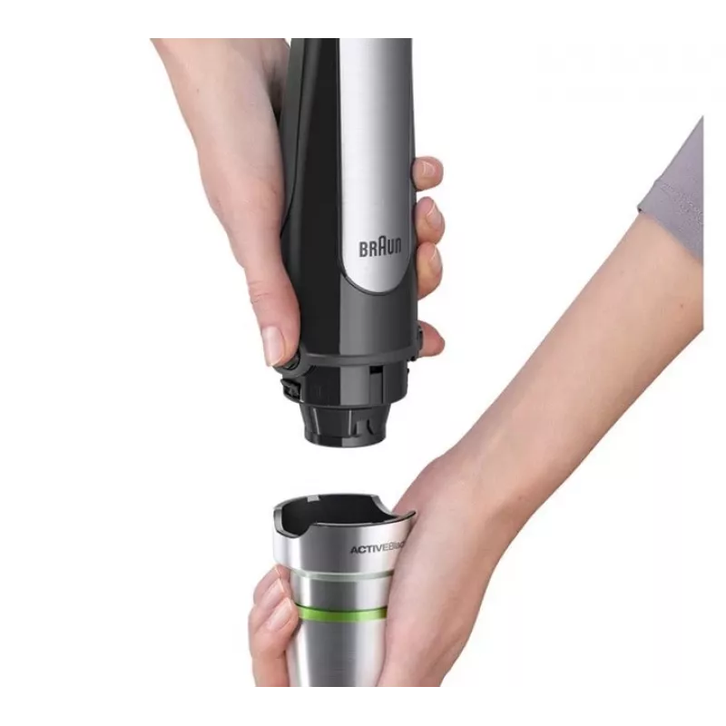 Braun MultiQuick 7 MQ 7045X 1,25 L varinha mágica 1000 W preto, aço inoxidável