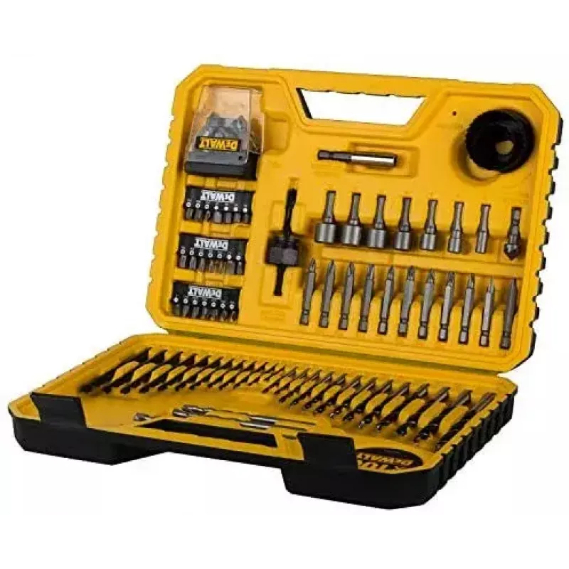 DeWALT DT71563 conjunto de pontas de aparafusar, brocas e serras de copo, 100 peças