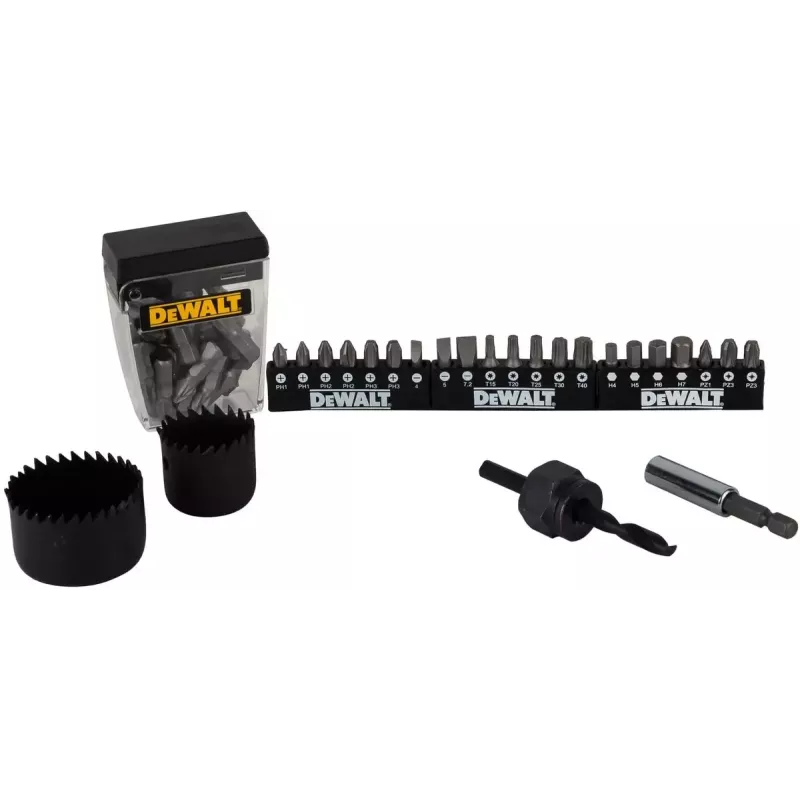 DeWALT DT71563 conjunto de pontas de aparafusar, brocas e serras de copo, 100 peças