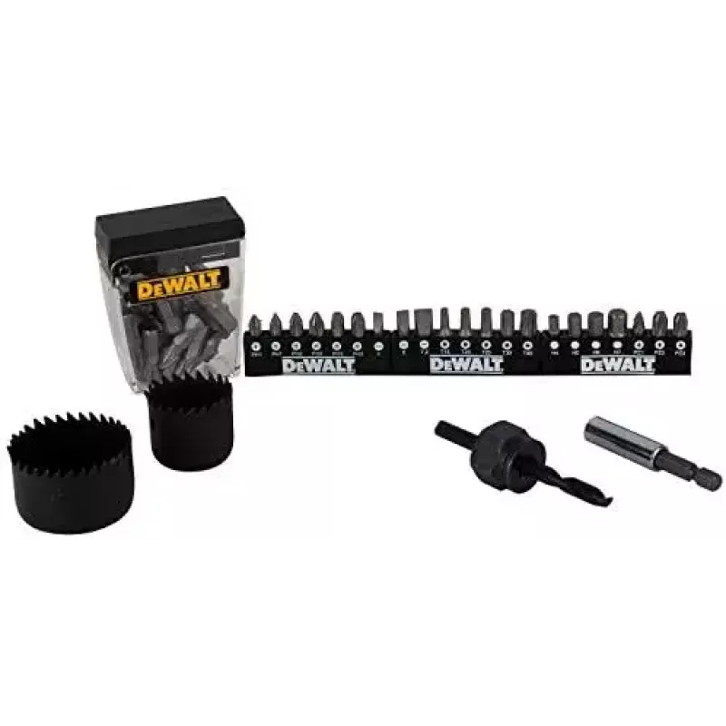 DeWALT DT71563 conjunto de pontas de aparafusar, brocas e serras de copo, 100 peças