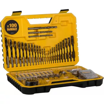 Conjunto de brocas DeWalt DT71563-QZ — 100 peças para metal, incl. bits de aparafusar e mala de transporte