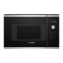 Micro-ondas de encastrar Bosch Serie 6 BFL524MS0 — 800 W, 20 L, controlo tátil, aço inoxidável/preto