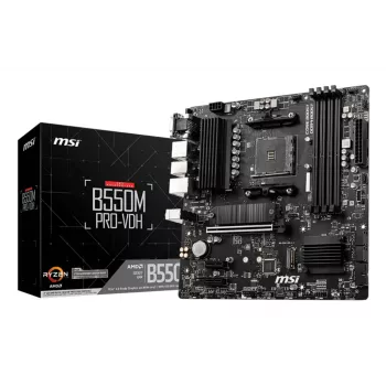 Placa-mãe MSI B550M PRO-VDH AMD B550 Socket AM4 micro ATX