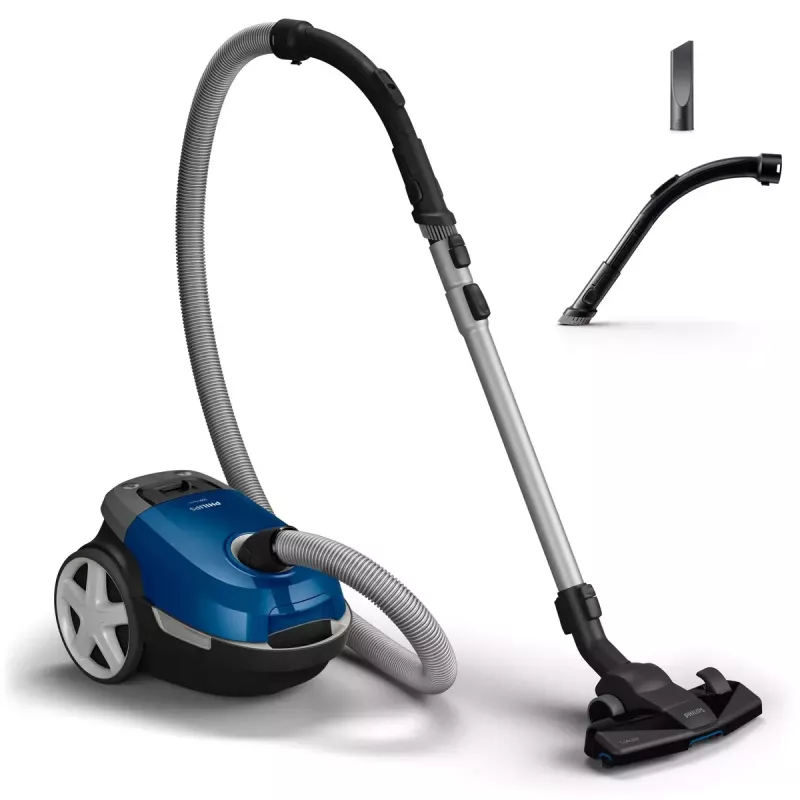 Aspirador de pó com saco Philips XD3110/09 — 900 W, saco de 3 L, filtro HEPA, tubo telescópico de metal