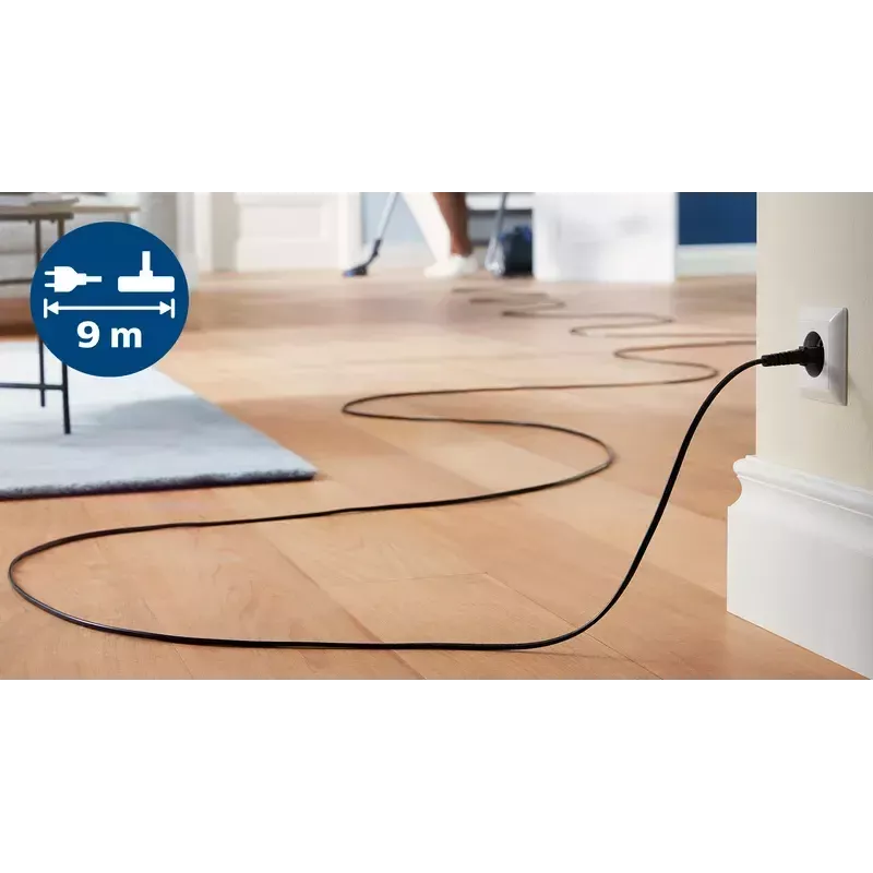 Aspirador de pó com saco Philips XD3110/09 — 900 W, saco de 3 L, filtro HEPA, tubo telescópico de metal