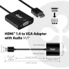 Adaptador de cabo de vídeo CLUB3D CAC-1302 0,5 m HDMI tipo A (Standard) VGA (D-Sub) preto