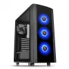 Caixa para PC Thermaltake Versa J25 TG RGB Midi Tower preto