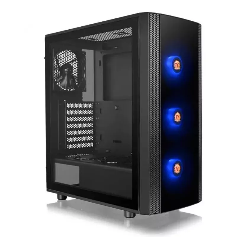 Caixa para PC Thermaltake Versa J25 TG RGB Midi Tower preto