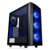 Caixa para PC Thermaltake Versa J25 TG RGB Midi Tower preto
