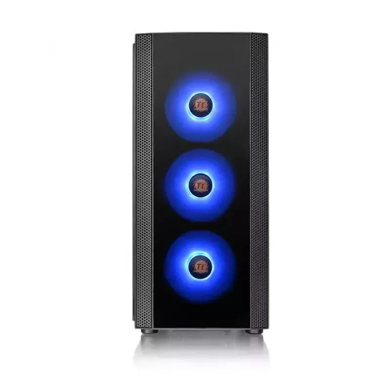 Caixa para PC Thermaltake Versa J25 TG RGB Midi Tower preto