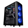 Caixa para PC Thermaltake Versa J25 TG RGB Midi Tower preto
