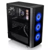 Caixa para PC Thermaltake Versa J25 TG RGB Midi Tower preto