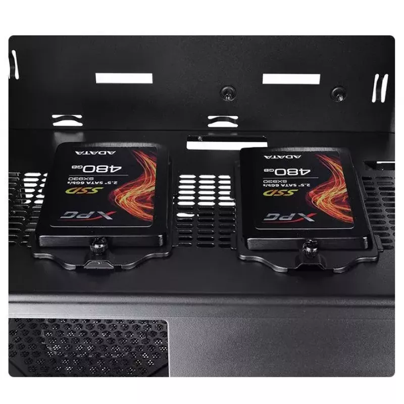 Caixa para PC Thermaltake Versa J25 TG RGB Midi Tower preto