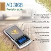 Balança de precisão Adler AD 3168, capacidade 100 g, precisão 0.01 g, prateada, portátil