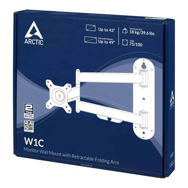 ARCTIC W1C - suporte de parede com braço articulado extensível