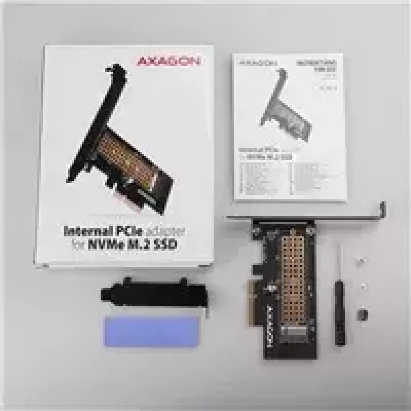 AXAGON ECO PCEM2-N adaptador PCIE NVME M.2 adaptador interno PCI-Express x4 para ligar um disco SSD NVMe M.2 ao computador