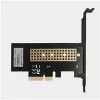 AXAGON ECO PCEM2-N adaptador PCIE NVME M.2 adaptador interno PCI-Express x4 para ligar um disco SSD NVMe M.2 ao computador