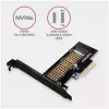 AXAGON ECO PCEM2-N adaptador PCIE NVME M.2 adaptador interno PCI-Express x4 para ligar um disco SSD NVMe M.2 ao computador