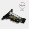 AXAGON ECO PCEM2-N adaptador PCIE NVME M.2 adaptador interno PCI-Express x4 para ligar um disco SSD NVMe M.2 ao computador