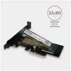 AXAGON ECO PCEM2-N adaptador PCIE NVME M.2 adaptador interno PCI-Express x4 para ligar um disco SSD NVMe M.2 ao computador