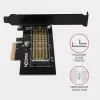 AXAGON ECO PCEM2-N adaptador PCIE NVME M.2 adaptador interno PCI-Express x4 para ligar um disco SSD NVMe M.2 ao computador