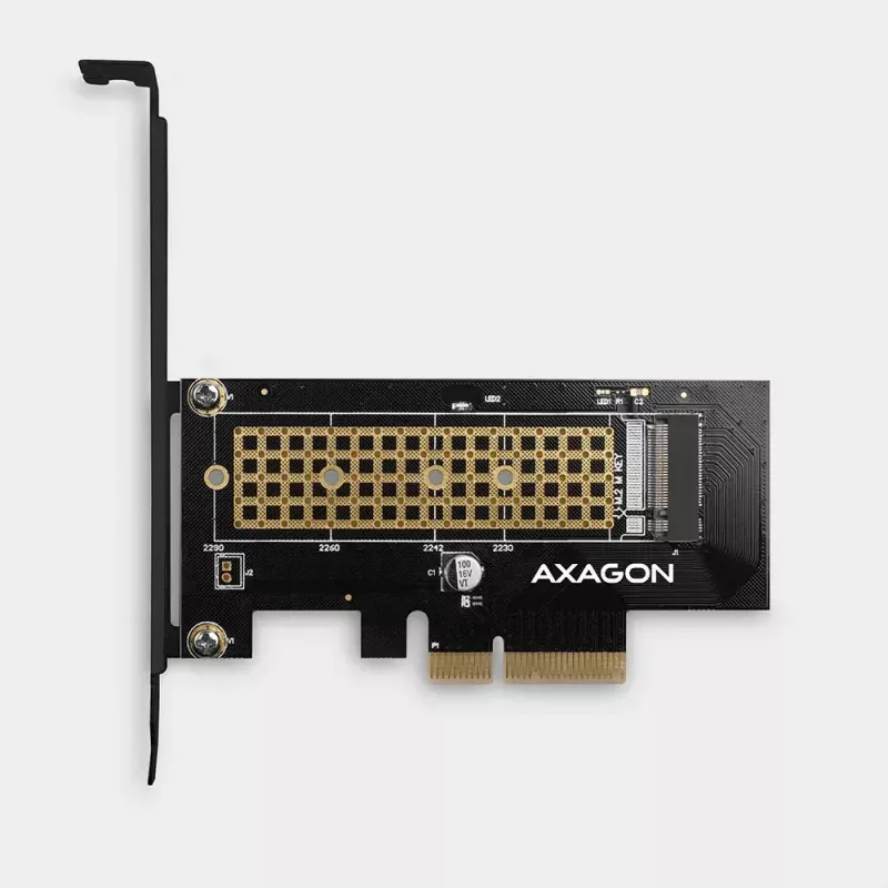 AXAGON ECO PCEM2-N adaptador PCIE NVME M.2 adaptador interno PCI-Express x4 para ligar um disco SSD NVMe M.2 ao computador