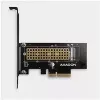AXAGON ECO PCEM2-N adaptador PCIE NVME M.2 adaptador interno PCI-Express x4 para ligar um disco SSD NVMe M.2 ao computador