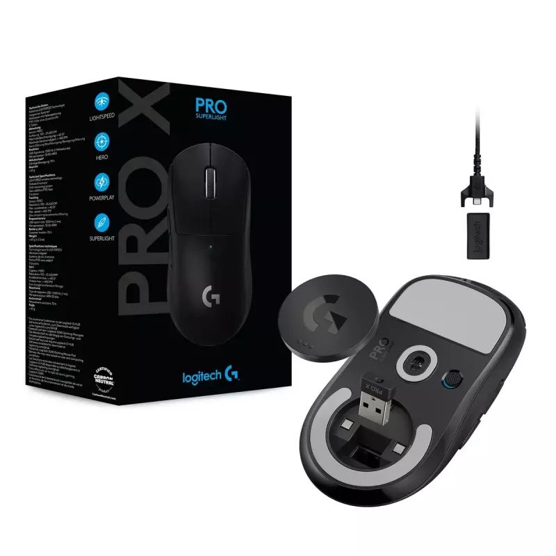 Rato gaming LOGITECH - Pro X Superlight Wireless - Preto