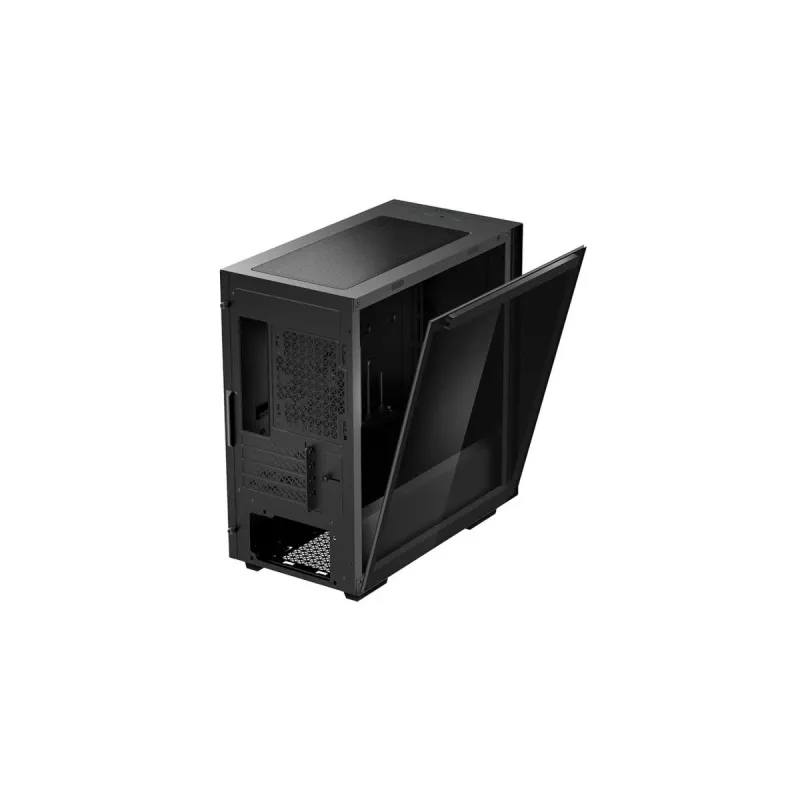 Caixa de PC DeepCool MACUBE 110 Midi-Tower Preto — microATX/Mini-ITX, vidro temperado, suporta GPU 320 mm, dissipador CPU 165 mm
