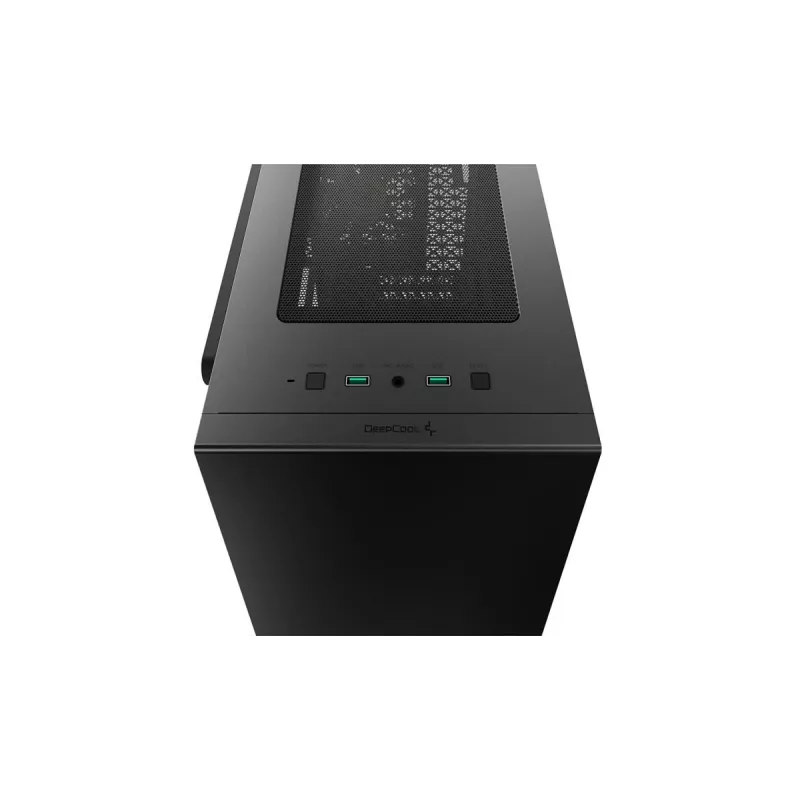 Caixa de PC DeepCool MACUBE 110 Midi-Tower Preto — microATX/Mini-ITX, vidro temperado, suporta GPU 320 mm, dissipador CPU 165 mm